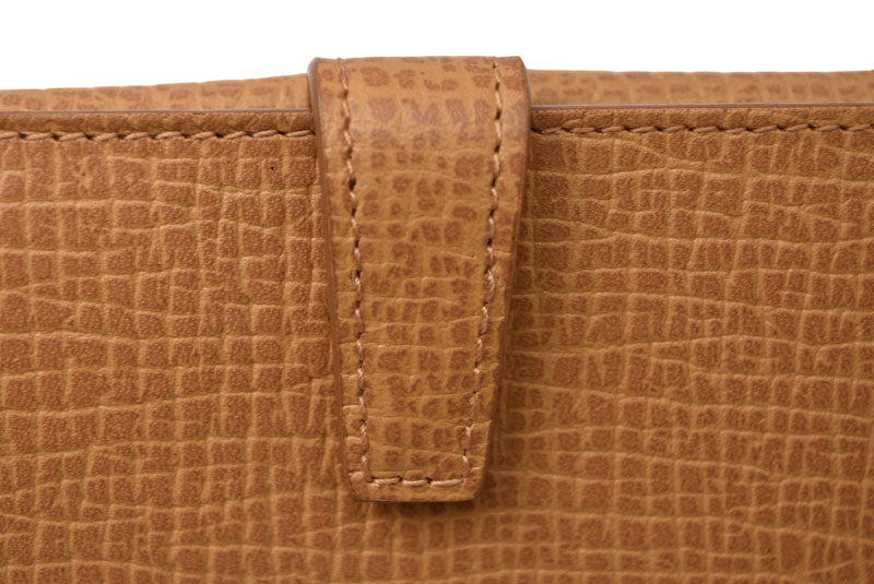 ロエベ 財布 LOEWE 三つ折り財布 アナグラム トリフォルド キャラメル【中古】