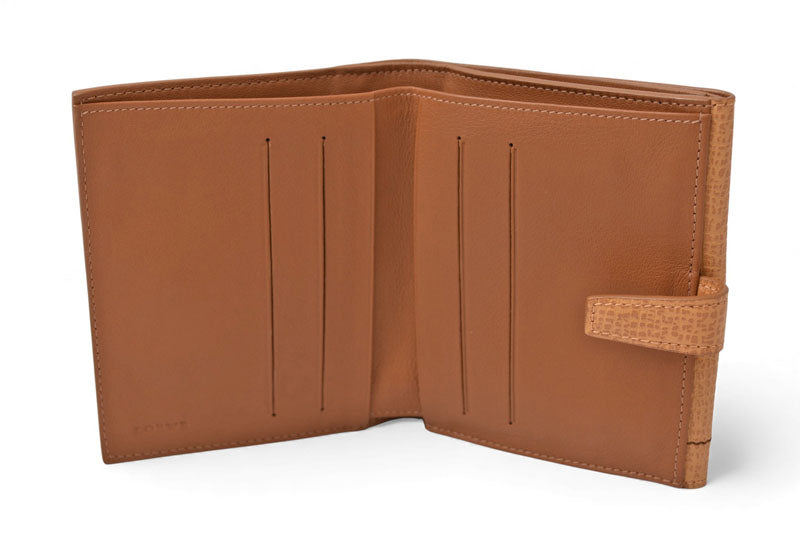 ロエベ 財布 LOEWE 三つ折り財布 アナグラム トリフォルド キャラメル【中古】