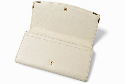カルティエ 財布 Cartier 長財布 マルチェロ 2C パンチングロゴ ホワイト【中古】
