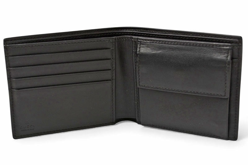グッチ 財布/二つ折り財布 GUCCI メンズ 財布 GGスプリーム ニューウェブ シェリーライン PVC GG/グレー ネイビー/レッド 408826【中古】