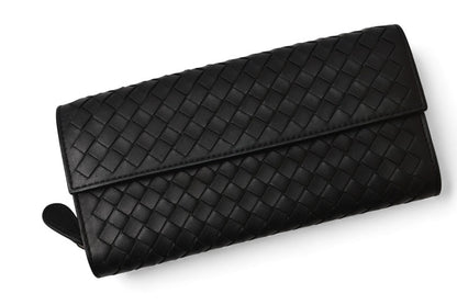 ボッテガヴェネタ 財布 BOTTEGA VENETA 長財布/コンチネンタルウォレット ブラック 150509【中古】
