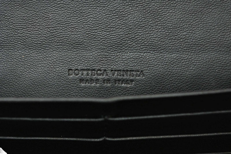 ボッテガヴェネタ 財布 BOTTEGA VENETA 長財布/コンチネンタルウォレット ブラック 150509【中古】