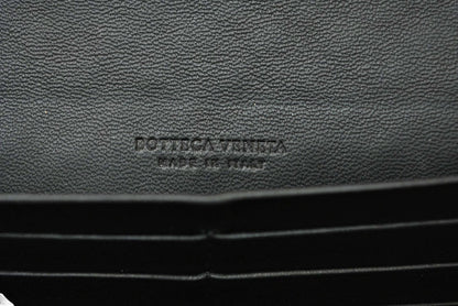 ボッテガヴェネタ 財布 BOTTEGA VENETA 長財布/コンチネンタルウォレット ブラック 150509【中古】