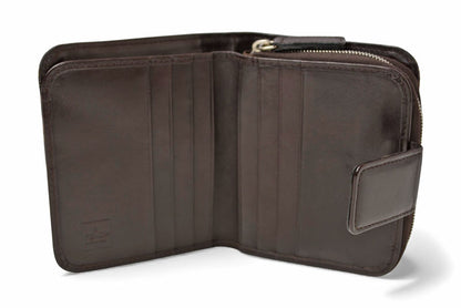 フェンディ 財布/二つ折 FENDI ファスナー式折財布 ZUCCA/ズッカ柄 ブラウン【中古】