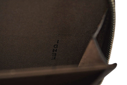フェンディ 財布/二つ折 FENDI ファスナー式折財布 ZUCCA/ズッカ柄 ブラウン【中古】