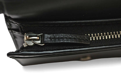 グッチ ミニ財布/二つ折り GUCCI グッチシマ シグネチャー カードケースウォレット 522869 ブラック【中古】