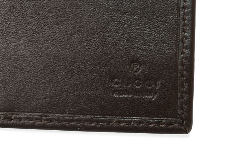 グッチ 財布 GUCCI 二つ折り長財布 ウェビング GGスプリーム GGブラウン/ベージュ 212186 未使用【中古】