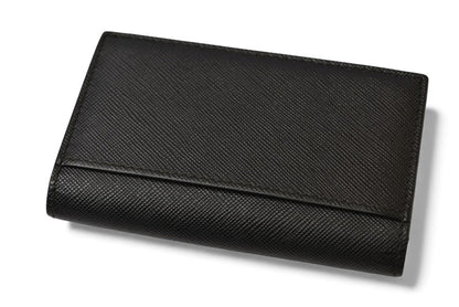 プラダ カードケース/コインケース/名刺入れ PRADA ロゴ レザー NERO/ブラック【中古】