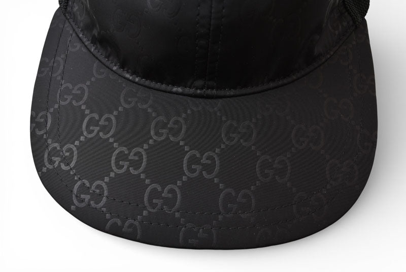 グッチ ベースボールキャップ/帽子 GUCCI GGブラック 510950 4HD47 1000 Mサイズ/58cm【中古】