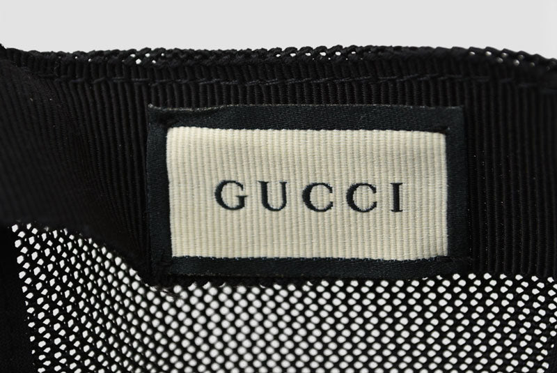 グッチ ベースボールキャップ/帽子 GUCCI GGブラック 510950 4HD47 1000 Mサイズ/58cm【中古】