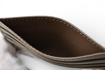 ボッテガヴェネタ カードケース/名刺入れ BOTTEGA VENETA イントレチャート レザー ライトグレー 548510【中古】