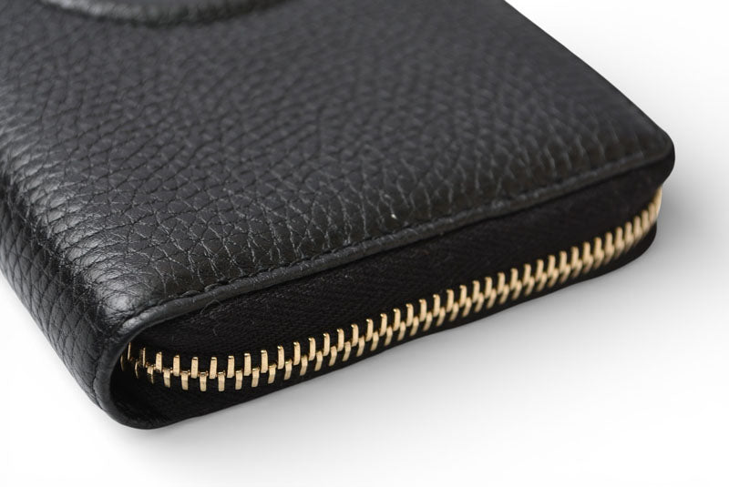 グッチ 財布 GUCCI 長財布/ソーホー インターロッキングG ブラック ラウンドファスナー 598187【中古】