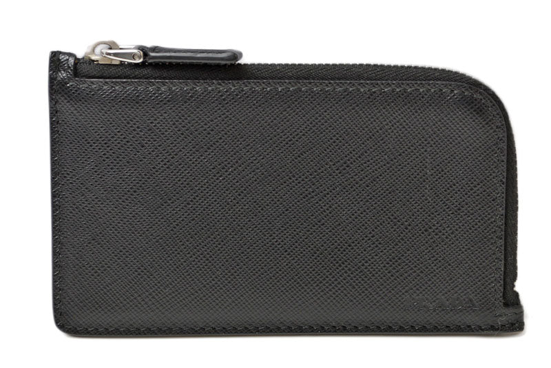プラダ フラグメントケース PRADA カードケース/コインケース ロゴ レザー NERO/ブラック 2MC021【中古】