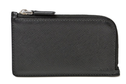 プラダ フラグメントケース PRADA カードケース/コインケース ロゴ レザー NERO/ブラック 2MC021【中古】