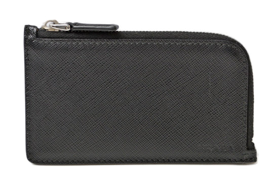 プラダ フラグメントケース PRADA カードケース/コインケース ロゴ レザー NERO/ブラック 2MC021【中古】