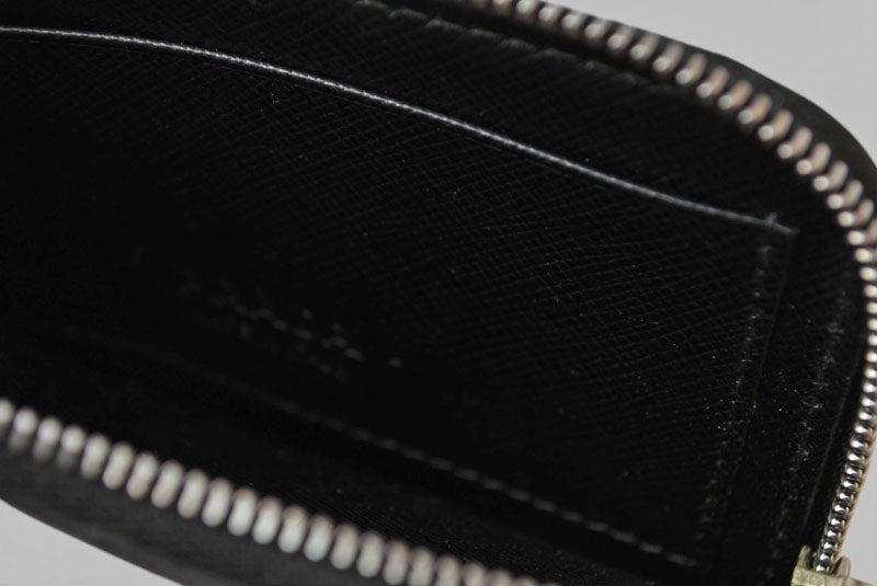 プラダ フラグメントケース PRADA カードケース/コインケース ロゴ レザー NERO/ブラック 2MC021【中古】