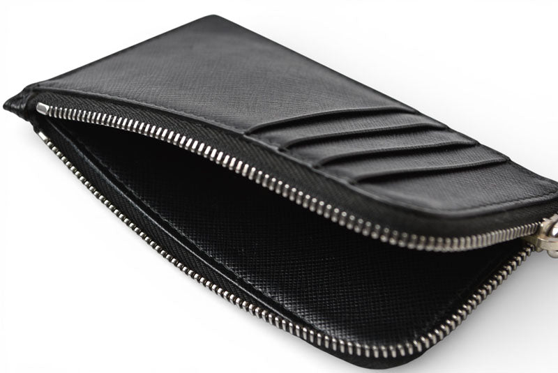 プラダ フラグメントケース PRADA カードケース/コインケース ロゴ レザー NERO/ブラック 2MC021【中古】
