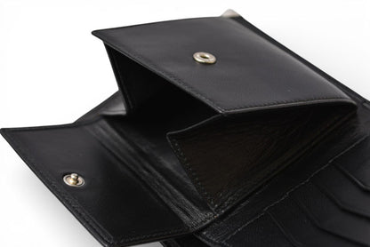 ロエベ 財布 未使用 LOEWE 二つ折り/折財布 アナグラム ブラック メンズ【中古】