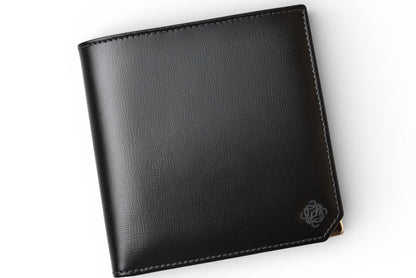 ロエベ 財布 未使用 LOEWE 二つ折り/折財布 アナグラム ブラック メンズ【中古】