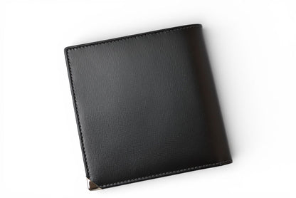 ロエベ 財布 未使用 LOEWE 二つ折り/折財布 アナグラム ブラック メンズ【中古】