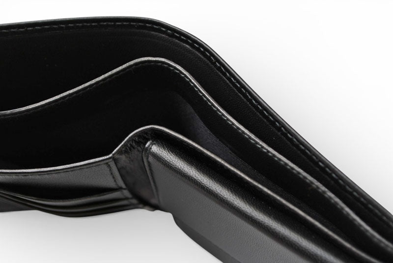 ロエベ 財布 未使用 LOEWE 二つ折り/折財布 アナグラム ブラック メンズ【中古】