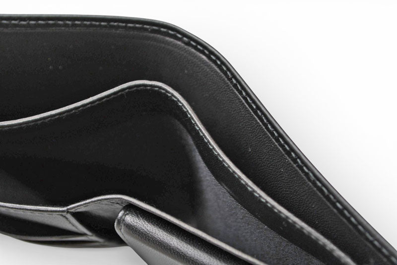 ロエベ 財布 未使用 LOEWE 二つ折り/折財布 アナグラム ブラック メンズ【中古】