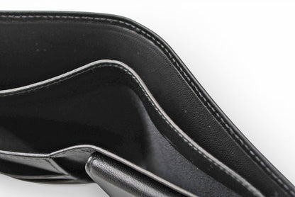 ロエベ 財布 未使用 LOEWE 二つ折り/折財布 アナグラム ブラック メンズ【中古】