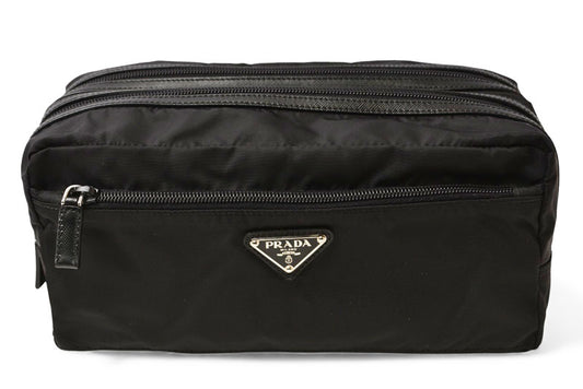 プラダ ポーチ/トラベルポーチ 2NA030 PRADA 小物入れ NERO/ブラック メンズ/レディース【中古】