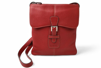ロエベ ショルダーバッグ/クロスボディ センダ LOEWE バッグ ダークピンク【中古】