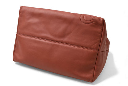 ロエベ トートバッグ LOEWE バッグ シープスキン アナグラム テラコッタ【中古】