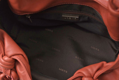 ロエベ トートバッグ LOEWE バッグ シープスキン アナグラム テラコッタ【中古】