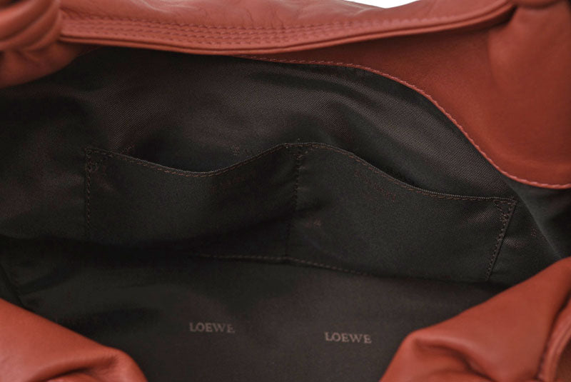 ロエベ トートバッグ LOEWE バッグ シープスキン アナグラム テラコッタ【中古】