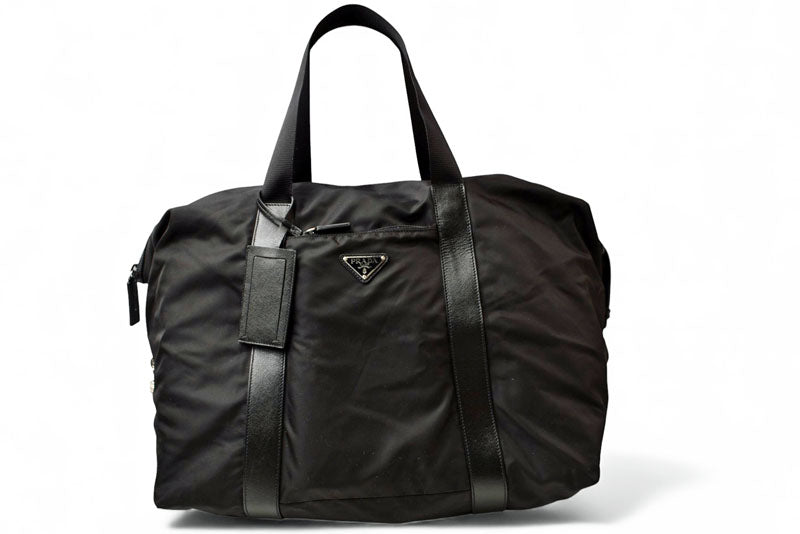 プラダ ショルダーバッグ PRADA ボストンバッグ/旅行カバン トラベル 2VC796 ブラック メンズ/レディース【中古】