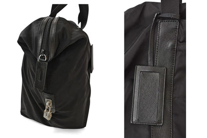 プラダ ショルダーバッグ PRADA ボストンバッグ/旅行カバン トラベル 2VC796 ブラック メンズ/レディース【中古】