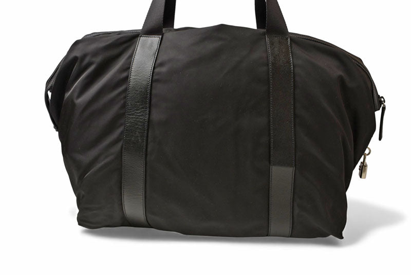 プラダ ショルダーバッグ PRADA ボストンバッグ/旅行カバン トラベル 2VC796 ブラック メンズ/レディース【中古】