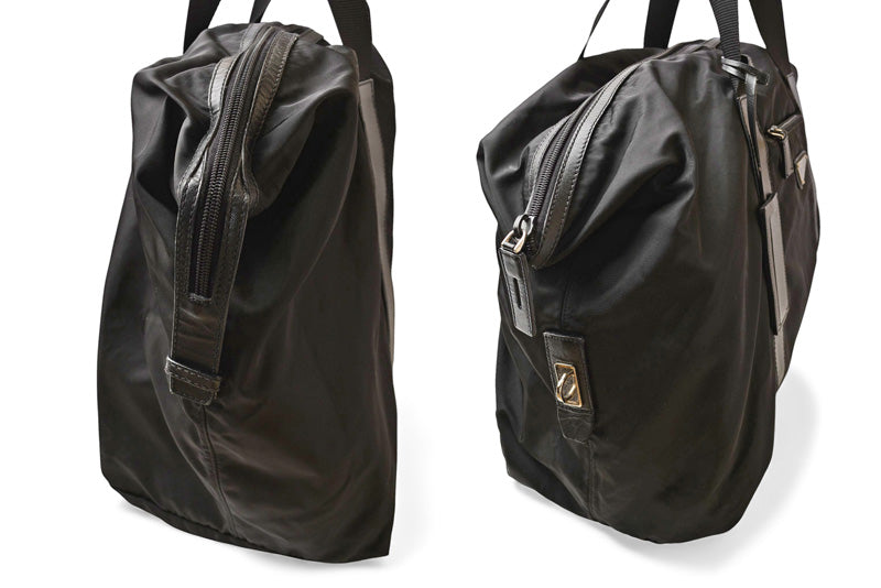 プラダ ショルダーバッグ PRADA ボストンバッグ/旅行カバン トラベル 2VC796 ブラック メンズ/レディース【中古】