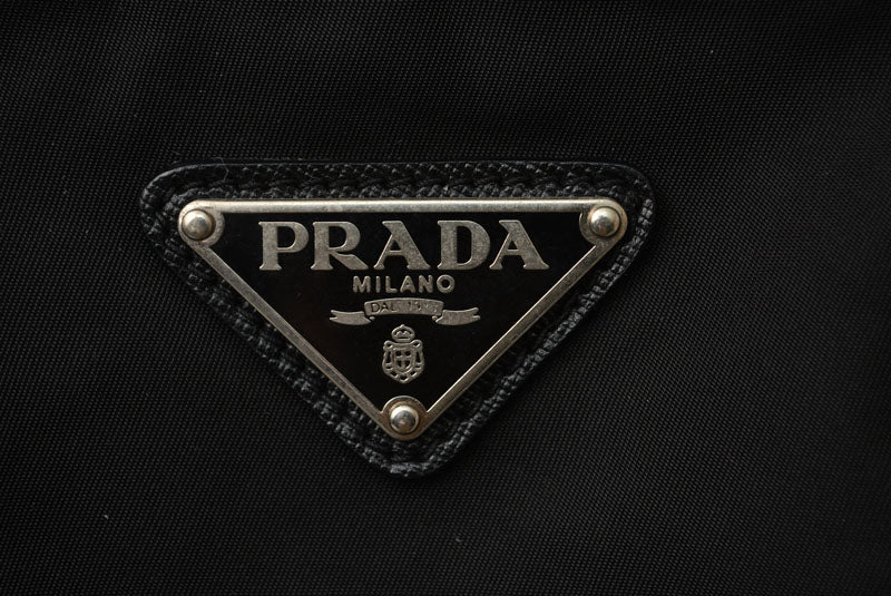 プラダ ショルダーバッグ PRADA ボストンバッグ/旅行カバン トラベル 2VC796 ブラック メンズ/レディース【中古】