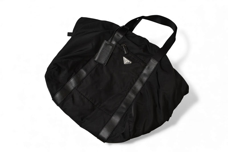 プラダ ショルダーバッグ PRADA ボストンバッグ/旅行カバン トラベル 2VC796 ブラック メンズ/レディース【中古】