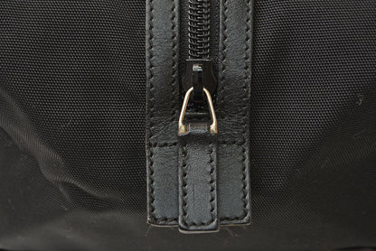 グッチ トラベルポーチ/クラッチバッグ GUCCI ヴィンテージ ナイロンキャンバス ブラック【中古】