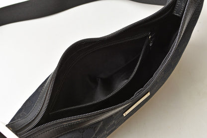グッチ ショルダーバッグ ヴィンテージ GUCCI バッグ/肩掛け/クロスボディ GGキャンバス/ブラック 019.0433【中古】