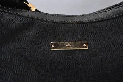 グッチ ショルダーバッグ ヴィンテージ GUCCI バッグ/肩掛け/クロスボディ GGキャンバス/ブラック 019.0433【中古】
