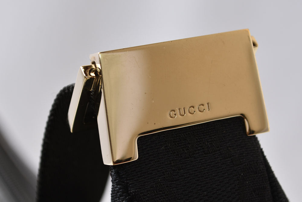 グッチ ショルダーバッグ ヴィンテージ GUCCI バッグ/肩掛け/クロスボディ GGキャンバス/ブラック 019.0433【中古】