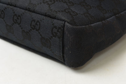 グッチ ショルダーバッグ ヴィンテージ GUCCI バッグ/肩掛け/クロスボディ GGキャンバス/ブラック 019.0433【中古】