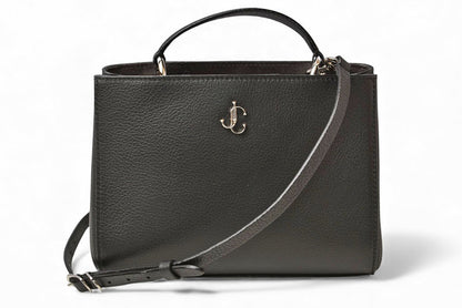 ジミーチュウ ハンドバッグ/ショルダーバッグ JIMMY CHOO 2way ヴァレンヌ ミニ レザー ブラック【中古】