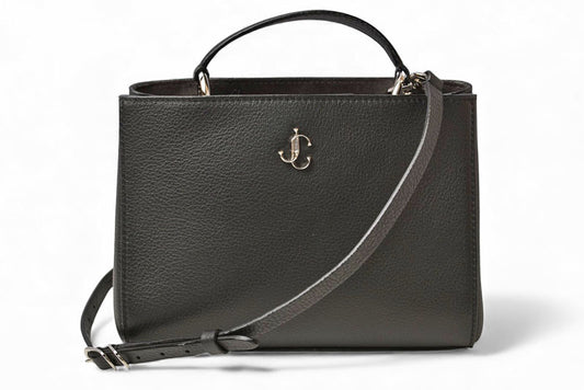 ジミーチュウ ハンドバッグ/ショルダーバッグ JIMMY CHOO 2way ヴァレンヌ ミニ レザー ブラック【中古】
