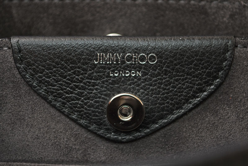 ジミーチュウ ハンドバッグ/ショルダーバッグ JIMMY CHOO 2way ヴァレンヌ ミニ レザー ブラック【中古】