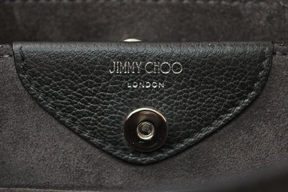 ジミーチュウ ハンドバッグ/ショルダーバッグ JIMMY CHOO 2way ヴァレンヌ ミニ レザー ブラック【中古】