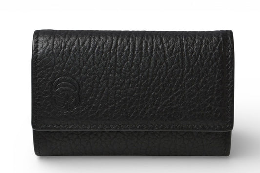 グッチ キーケース/キーホルダー GUCCI 6連 GG DEBOSSED 795336 AADD7 1000 ブラック【中古】