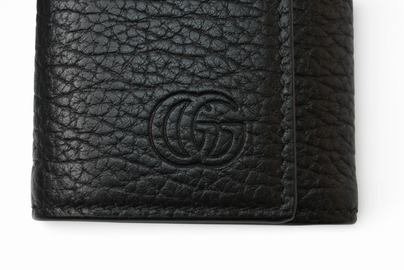 グッチ キーケース/キーホルダー GUCCI 6連 GG DEBOSSED 795336 AADD7 1000 ブラック【中古】