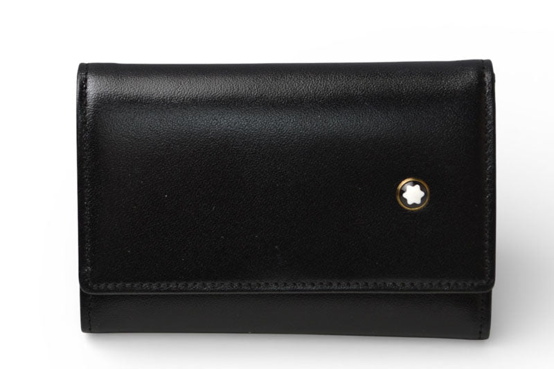 モンブラン キーケース/キーホルダー MONTBLANC 6連 ブラック/ゴールド【中古】